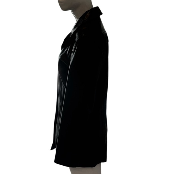 Wilsons Pelle Studio Classic Black Leather Jacket Size Medium - Picture 4 of 14